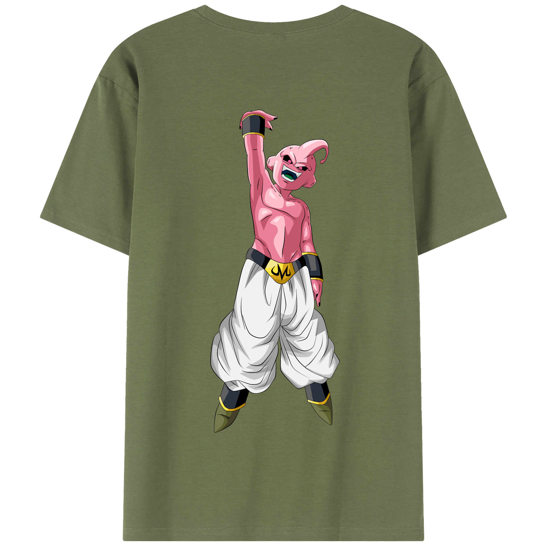 （画像用） ドラゴンボール 魔人ブウ DRAGON BALL Majin Buu 綿100％半袖Tシャツ（背面プリント）